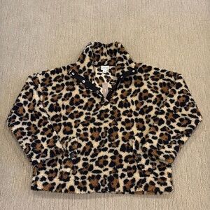 J.Crew Vintage Leopard Fleece